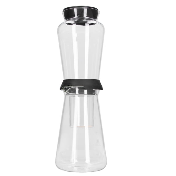 Riousery Ice Cold Brew Dripper High Borosilicate Glass Professional Cold Brew Coffee Maker for Home Kitchen, 900ml / 30.4 oz Capacity, Clear