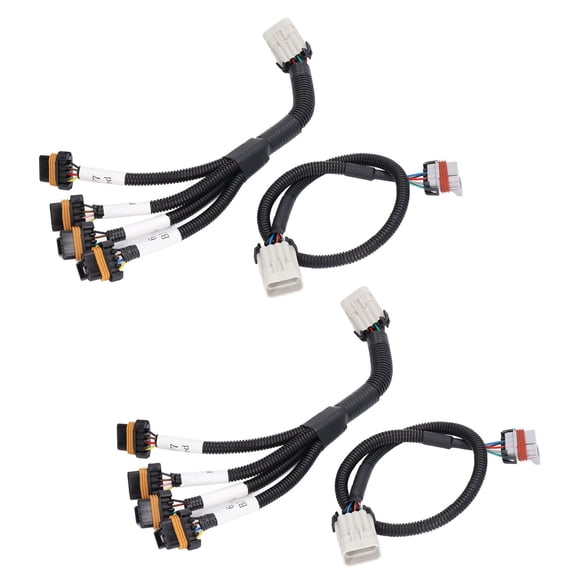 Riousery Ignition Coil Relocation Extension Wire Harness Kit ABS High Performance Engine Replacement Part 2558948 For LS1 LS6 LSX Automotive Systems Black 4 Pieces (8.66 inches / 22 cm)