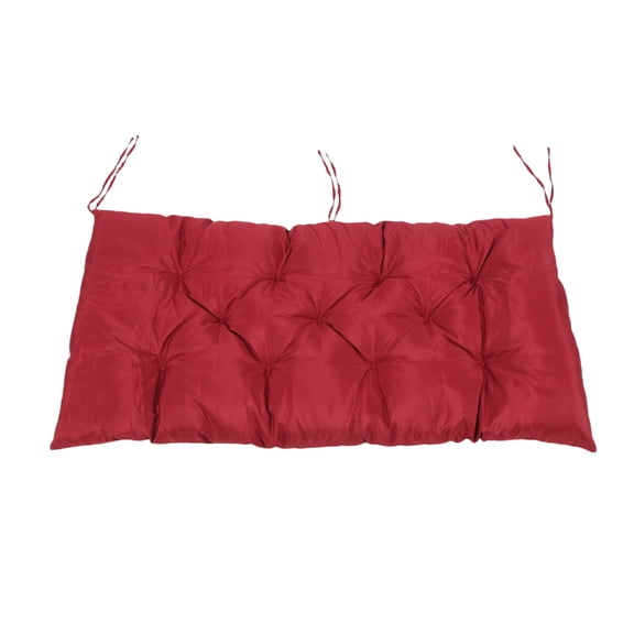 Riousery Indoor Outdoor Bench Cushion Rainproof Sun Proof Swing Seat Cushion Chair Pad for Patio Loveseat, Wine Red, 39.37 x 19.69 inches / 100 x 50 cm