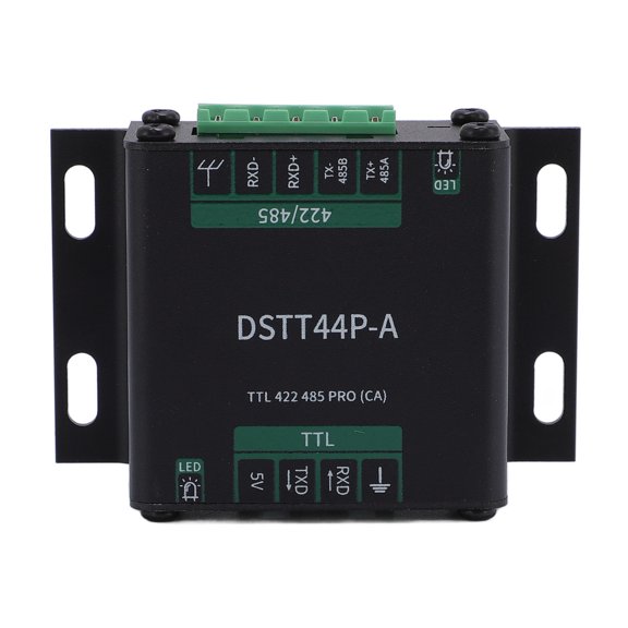 Riousery Industrial Isolated TTL to RS422 RS485 Converter Module, DC Power Isolation Adapter with Dual LED Indicators for Signal Flow Status Monitoring, Professional Grade (5.11 x 3.14 x 1.18 inches)