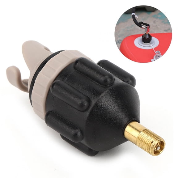 Riousery Inflatable SUP Surfboard Valve Adapter Air Pump Converter Connector Boat Accessories, Universal Standard Brass Rubber Attachments for Stand Up Paddle Boards, 3.07 inches / 7.8 cm
