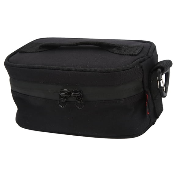 Riousery Insulated Lunch Bag Built in Insulation Layer Outdoor Picnic Tote Bag for Camping Traveling Black Reusable Thermal Cooler 8.27 inches / 21.00 cm Length