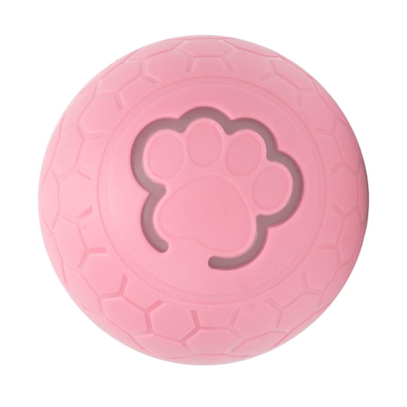 Riousery Interactive Dog Toy Ball Bite Resistant Plastic Increase Pet Exercise Smart Automatic Rolling Ball For Dogs Cats Pink 2.20 in / 5.6 cm