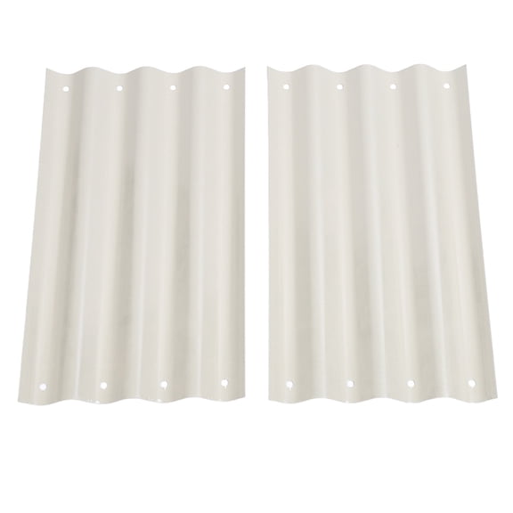 Riousery Ivory White Modular Raised Garden Bed Extension Panel Set 19.7x11.0 In / 50x28 cm Steel DIY Courtyard Vegetable Flower Plant Planter Board Plate