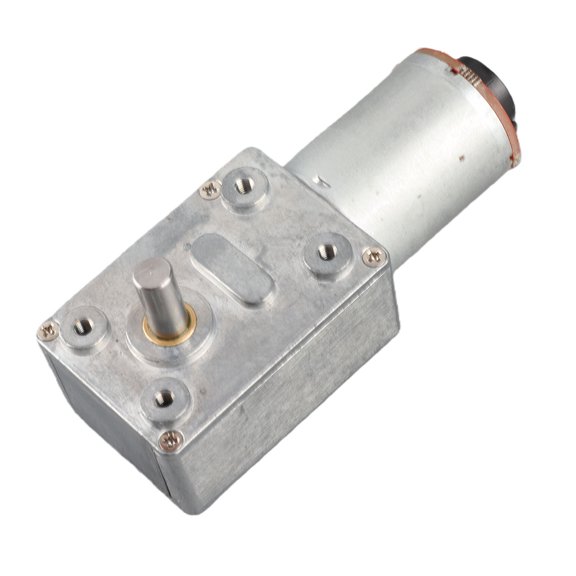 Riousery JGY371 Worm Gear Reducer Motor with Encoder Brush DC 12V 20RPM High Torque Reversible Electric Motor for Electronic Devices Robust Copper Brass Zinc Alloy Construction 1.8 inches / 4.6 cm