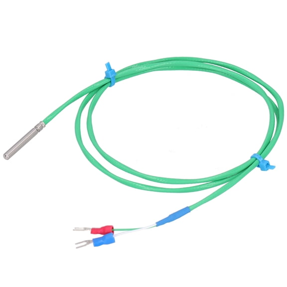 Riousery K-Type Thermocouple Probe Silicone Super Soft Temperature Sensor 0-200 Celsius Green 4x30mm 2 Meter (6.56 ft)