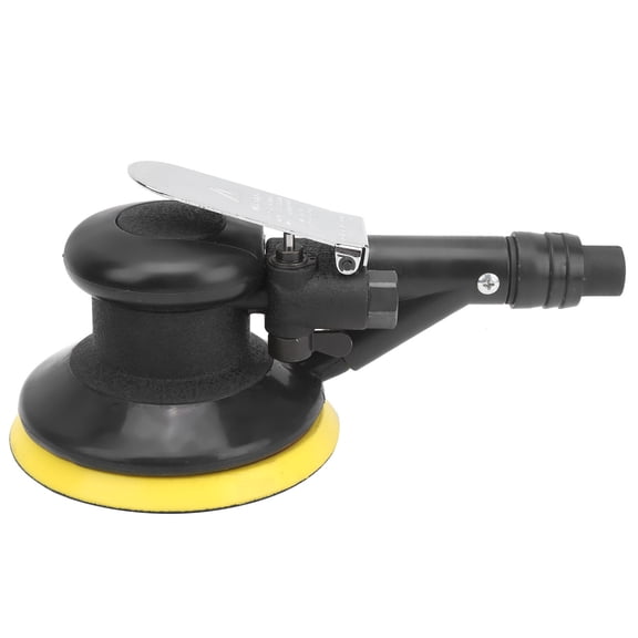 Riousery KP-654A 5 inches / 12.7 cm Vacuum Pneumatic Grinding Disc Sander, Handheld Air Polisher Machine with 10000 RPM Free Speed for Woodworking, Stone, and Automotive Care