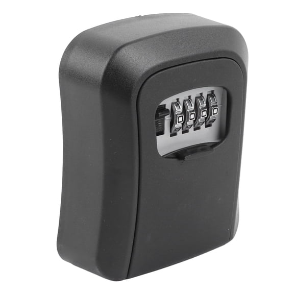 Riousery Key Lock Box Wall Mounted Combination Lockbox for Outside House Keys Large Capacity Safe Security Storage Black (5.12 inches / 13 cm)