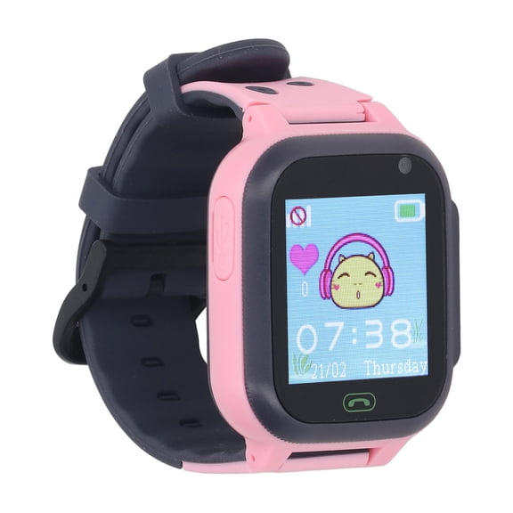 Riousery Kids Smart Watch 1.44 in / 3.6 cm Touchscreen Video Call Camera Alarm Flashlight Silicone Band Pink