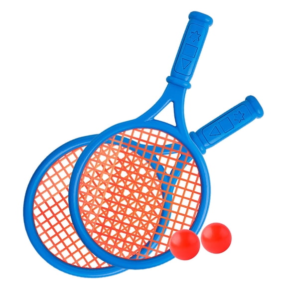 Riousery Kids Tennis Racquet Set with 2 Rackets and 2 Balls Home Garden Beach Outdoor Sport Toy Blue (10.63 inches / 27 cm)