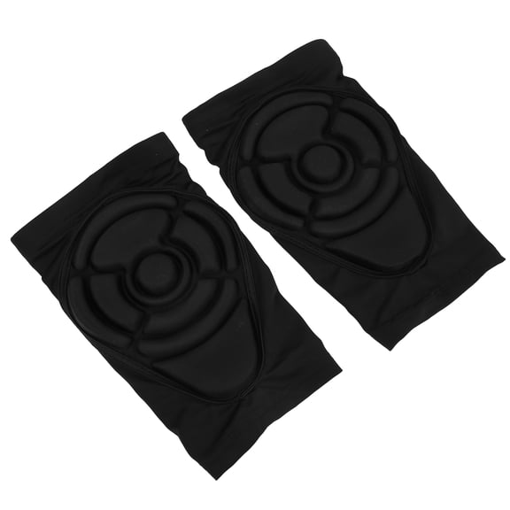 Riousery Knee Support Brace Sleeve Skiing Cycling Outdoor Sports Protection Kneepad, Breathable Padded Compression, Black, Size L (21 cm / 8.27 inches)[cite: 1]