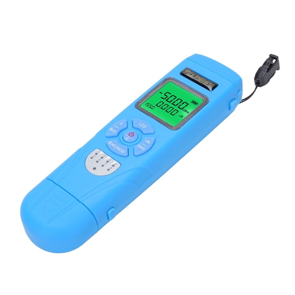 Riousery L-C5 Portable Optical Power Meter -50 to +26dBm Fiber Optic Tester with RJ45 Test & LED Light 850-1650nm