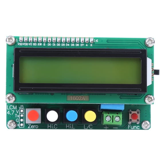 Riousery LC-100-A Digital Capacitance Meter High Accuracy Electronic Components Mini USB Interface Inductance Tester (5.91 in / 15 cm, 4.76 oz / 135 g)