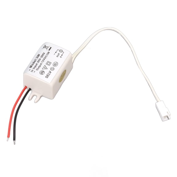 Riousery LED Drive Power Adapter DC12V 3W Compact Over Voltage Protection Transformer for LED Strip Lights and Bulbs (110-240V)