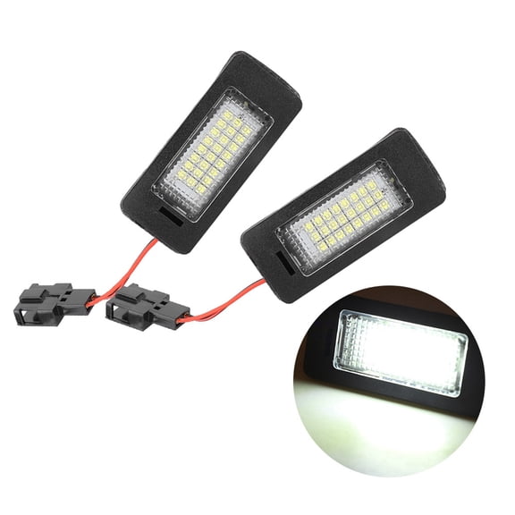 Riousery LED License Plate Light Signal Lamp Fits for A4 A5 Q5 TT 8T0943021 Replacement High Brightness Energy Efficient 2 Pack Automotive Exterior Lights