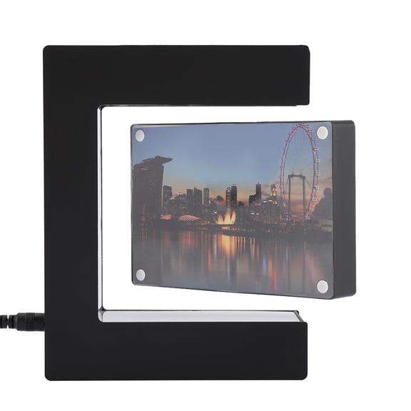 Riousery LED Magnetic Levitation Floating Heart Picture Frame, 5" x 7" Anti-Gravity Photo Display for Wedding Anniversary Gift, EU Plug