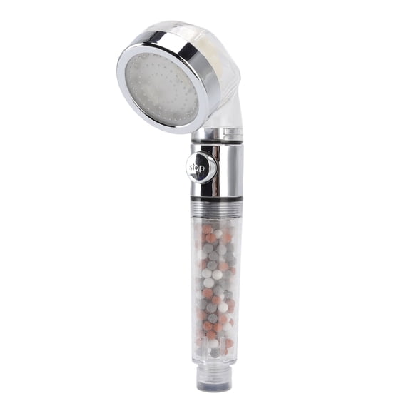 Riousery LED Shower Head G1/2 Negative Ion High Pressure Handheld Showerhead with 3 Color Changing Temperature Control (8.8x2.5 in / 223x63 mm) for Bathroom Spa Relaxation