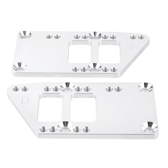 Riousery LS Engine Mounts Billet Aluminum Swap Kit Conversion Adapter Plates Fit for Chevelle Camaro Nova Impala - 2 Plates & 14 Screws