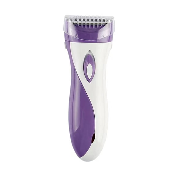 Riousery Ladies Electric Shaver Private Hair Trimmer for Armpit Leg Lip Epilation Device Washable Head Wet and Dry Use Compact 6.3 in / 16 cm Purple Color Version[cite: 1]
