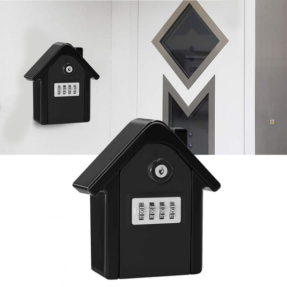 Riousery Large Wall Mounted Key Box with 4-Digit Combination Lock, Zinc Alloy Anti-Theft Security Storage Case for House Keys, Office and Factory (5.8 x 3.6 x 2.3 inches / 14.7 x 9.2 x 5.8 cm)