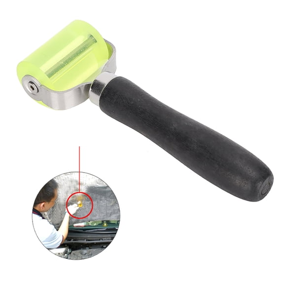 Riousery Leather Edge Roller DIY Hand Made Pressure Silicone Wood Handle Wheel Press Tool for Leatherworking Accessories Craft Projects, Leather Creaser Smoother Tool, 2 Inches / 50.8 mm