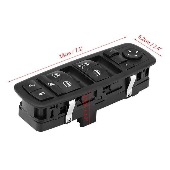Riousery Left Driver Side Master Power Window Control Switch for Dodge Journey Nitro Jeep Liberty 2008-2012 4602632AG Replacement Auto Down Button Front Electric Panel Vehicle Interior Accessories