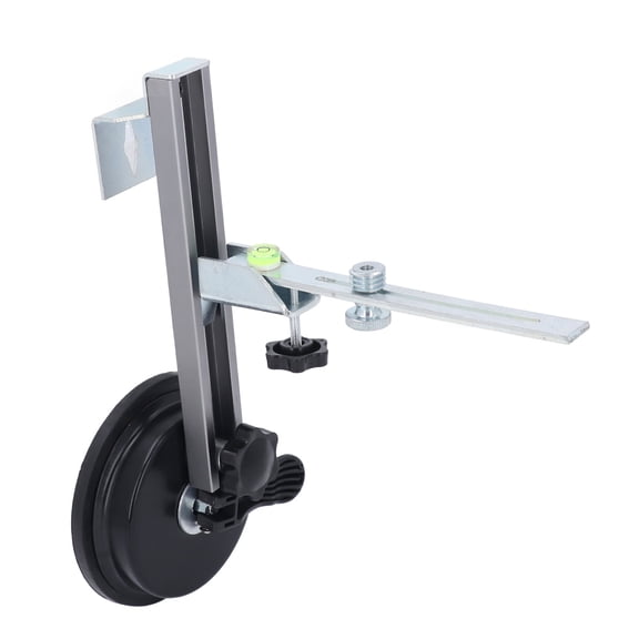 Riousery Leveling Tool Bracket with Bubble and Suction Cup Aluminum Alloy Adjustable Leveler Wall Holder Stand 5/8-11 Adapter 9.84 inches / 25 cm Heavy Duty