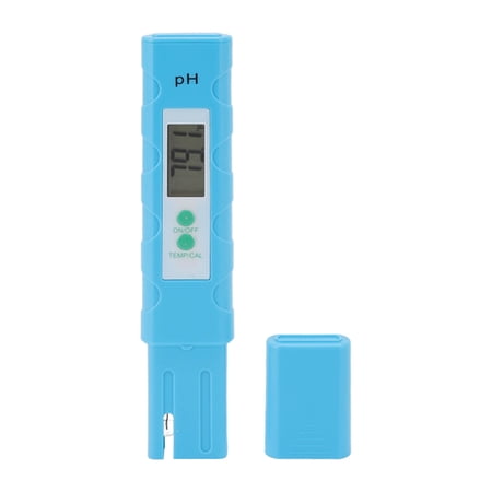 Riousery Light Blue Portable High Accuracy Digital PH Meter Water Tester with Temperature for Aquarium & Swimming Pool (6.7 inches / 17 cm)