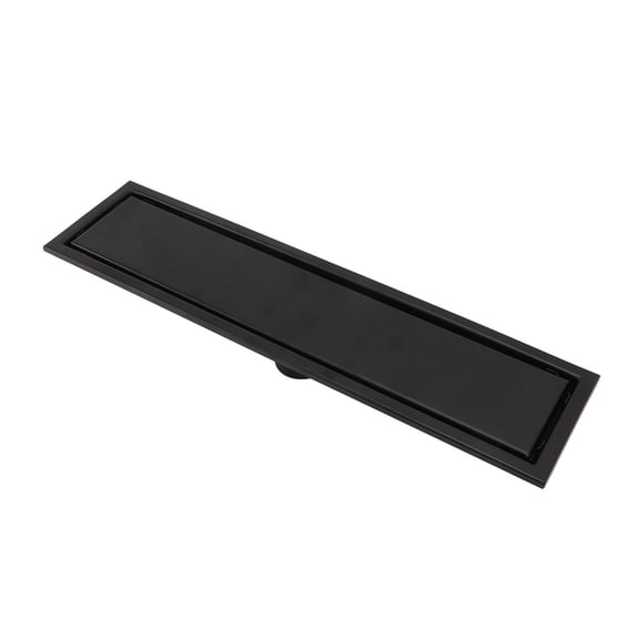 Riousery Linear Shower Drain 15.7 Inches / 40 cm 304 Stainless Steel Invisible Floor Drain Catch for Bathroom with Large Drainage Capacity Hair Trap and Anti-Clogging Features