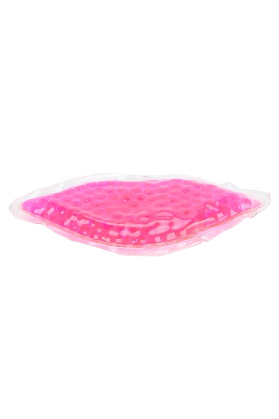 Lip Ice Gel Pack Hot Cold Compress Multipurpose Therapy Pack for Toothache Headache Swelling, Reusable Gel Bead Pad Pink Large Size (4.72 inches / 12 cm)