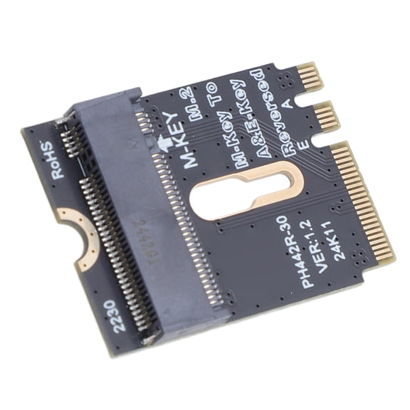 Riousery M.2 NVME SSD Convert Adapter M.2 A and E WiFi Port PCIe 4.0 M Key Card for Nvme SSD