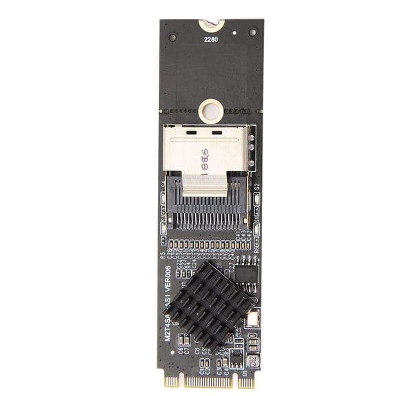 Riousery M.2 NVME to SFF 8087 SATA 3.0 Expansion Card, 4 Port 6Gbps Controller Card for Windows 10 11 Linux (5.12 inches / 13 cm)