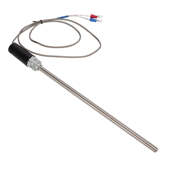 Riousery M12 Probe Type Thermocouple K Type Stainless Steel Temperature Sensor Probe High Precision Thermal Detection Tool 1m / 3.28 ft
