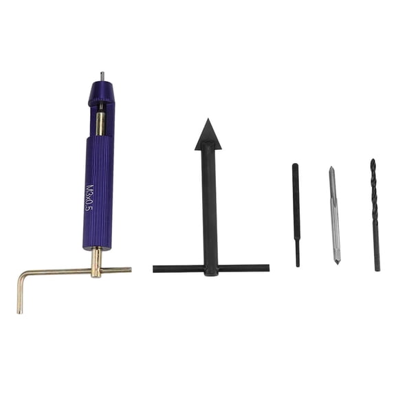 Riousery M3 Stainless Steel Wire Thread Insert Combination Tool Set Thread Repair Kit (5.9 inches / 15 cm)