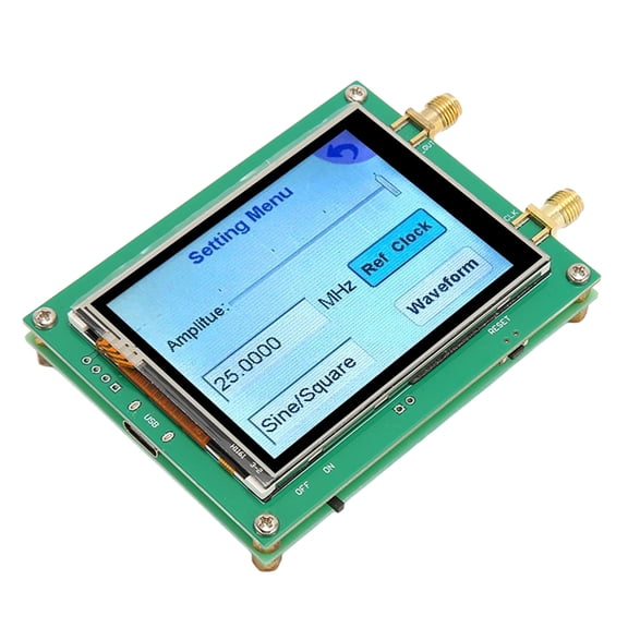 Riousery MAX2870 RF Signal Source Generator 23.5-6000MHz with 2.8 Inch Touch Screen, High Accuracy Low Noise 0.5PPM Phase-Locked Loop, PC Software Control Function, Portable Module