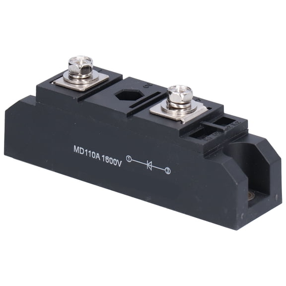 Riousery MD110A Rectifier Bridge 110A 1600V Ceramic Substrate Electronic Component Accessory for Printer Equipment Motor, High Power Industrial Diode Module, 1 Count