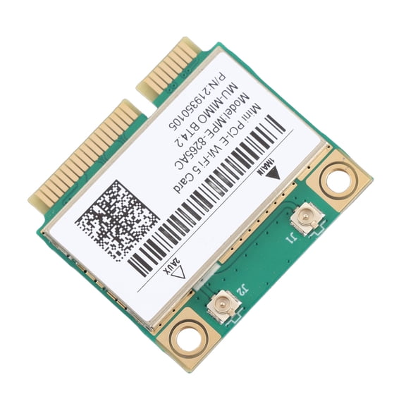Riousery MINI PCIE Card 1200M 2.4GHz/5GHz Dual Band for Intel 8265 Chip Wireless Network Card MC8265 with Bluetooth 4.2 Support for Linux Windows Compact Size 6 inches / 15.2 cm Ideal for Upgrades