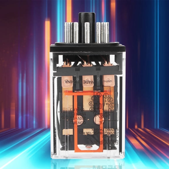 Riousery MK3P-I AC 220V General Purpose Electromagnetic Electric Relay 11 Pins 10A 3Z Silver Alloy Contacts for Industrial Home Electrical Control System Automation