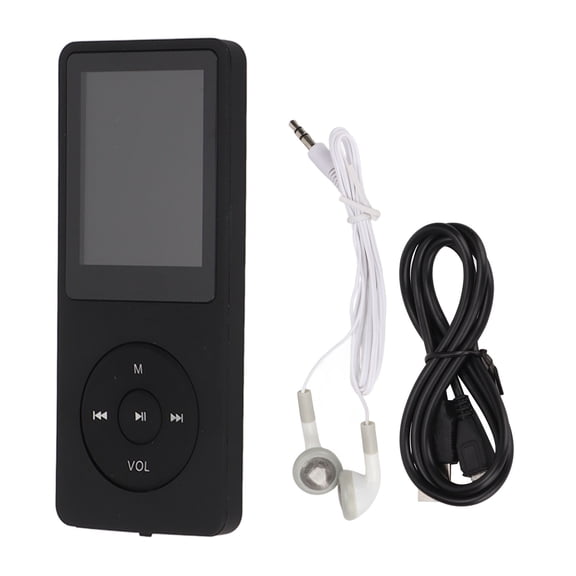 Riousery MP3 Player 1.8 inches / 4.5 cm Display Screen 64GB Memory Card Multifunctional Portable MP3 Music Player Black