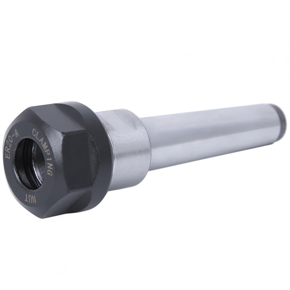 Riousery MT2-ER20-M10 Collet Chuck Holder 40# Steel CNC Milling Lathe Tool Holder 0.04-0.51 in (1-13mm)