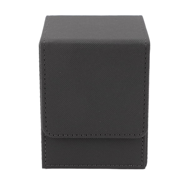 Riousery Magnetic Deck Box Holds 100 Cards Scratch Resistant PU Leather Game Card Storage Case Vertical Organizer Gray for Magic The Gathering Pokemon Yu-Gi-Oh TCG Board Games