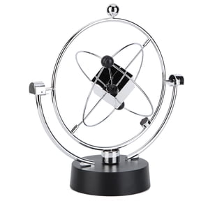 Riousery Magnetic Swing Kinetic Orbital Craft Desk Decoration Newton Pendulum Home Decorative Physics Model Science Motion Toy for Office, Space Themed Ornament (8.9 in / 22.6 cm)