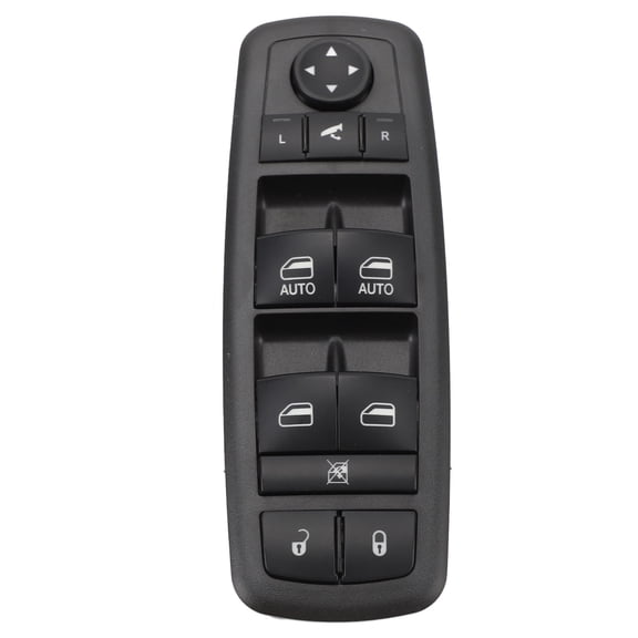 Riousery Master Power Window Control Switch 56046826AE Left Driver Side Door Lift Switch for Ram 1500 2500 3500 2016-2018, Black (7.09 inches / 18 cm)
