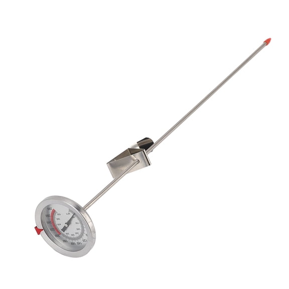 Riousery Mechanical Cooking Food Thermometer Stainless Steel Probe 50 to 550F 15.75 inches / 40 cm for Frying Grilling Oil Meat