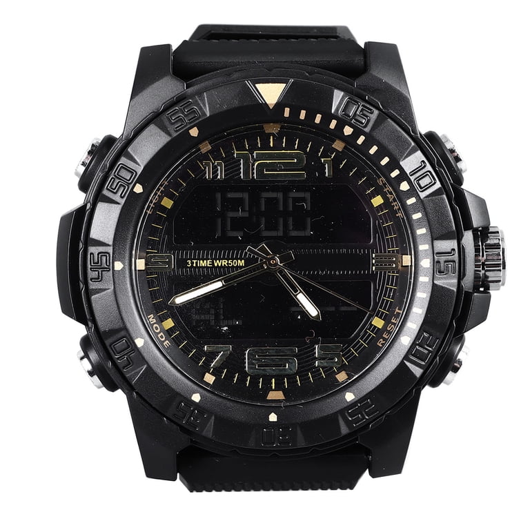 Digital Sport Watch with LED Backlight, Stopwatch, Timer, Water Resistant 50m Amazon.com: FANMIS Mens Military Multifunction Digital  main image 4