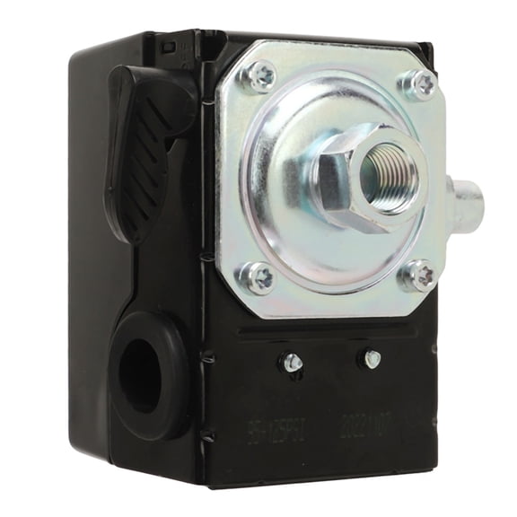 Riousery Metal Alloy Air Compressor Pressure Switch CW207576AV 95-125 PSI Replacement Part 1/4in Female NPT 3HP 5HP (3.94 inches / 10 cm)