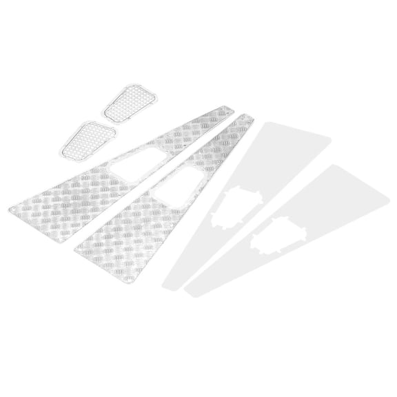 Riousery Metal Anti skid Plate Intake Grille RC Upgrade Part Kit Specifically Designed for Traxxas TRX-4 1:10 Scale RC Car Crawler Models Offering Lasting Durability and Performance