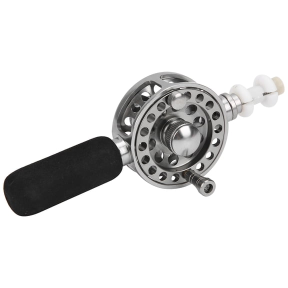 Riousery Metal Fishing Reel 2+1 BB High Speed Durable Centerpin Wheel with Handle for Hand Pole Modification Fishing Accessory