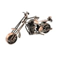 thumbnail image 1 of Riousery Metal Motorcycle Model Decorative Figurine with Rotatable Wheels, Vintage Bronze Iron Ornament for Home Office Desk TV Cabinet Bookshelf Decor, 5.9 Inches / 15 cm, 1 of 5