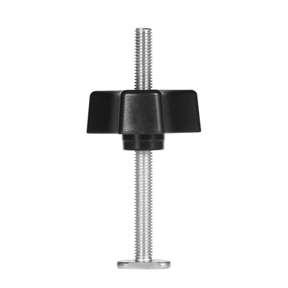 Riousery Metal Quick Acting Hold Down Clamp Parts for T slot T Track Woodworking Tool - Includes T Screw and Plastic Knob Nut Just[cite: 1]. Size: 6.30 inches / 16 cm.
